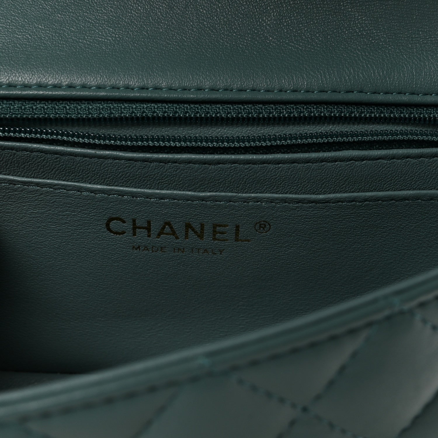 Chanel Lambskin Quilted Mini Rectangular Flap Green 6 of 11