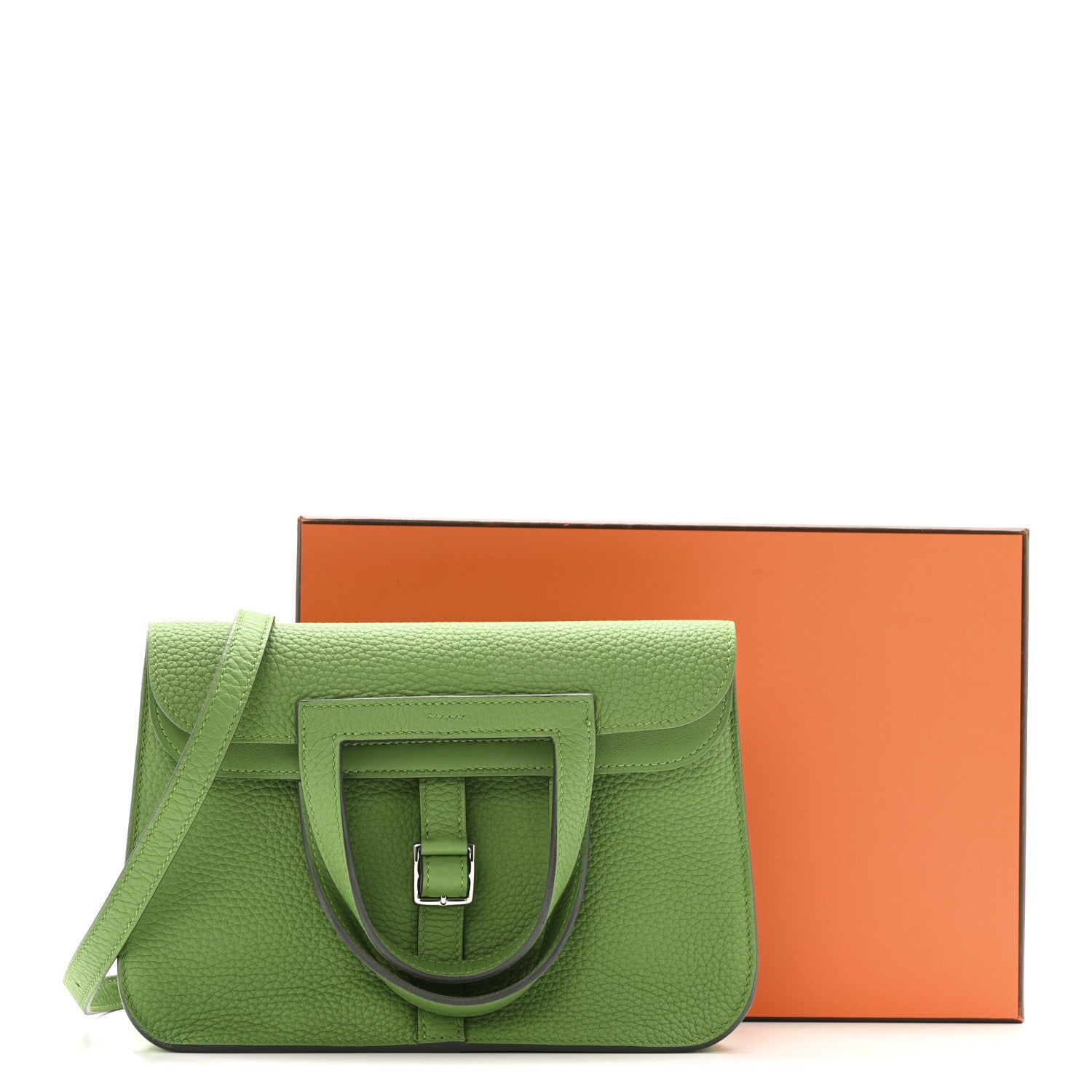 Hermes Taurillon Clemence Halzan 25 Vert Yucca 1803397 – FASHIONPHILE