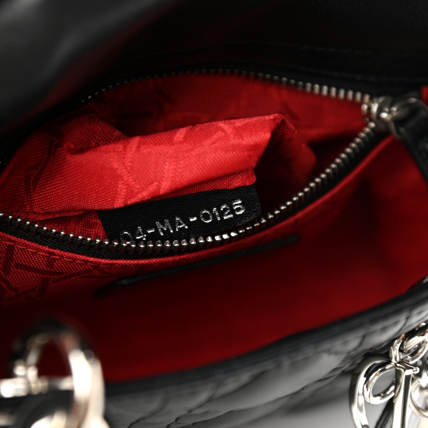 Christian Dior Lambskin Cannage Mini Lady Dior Black 7 of 12