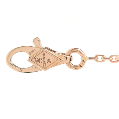 Van Cleef & Arpels 18K Rose Gold Carnelian Sweet Alhambra Bracelet 3 of 6
