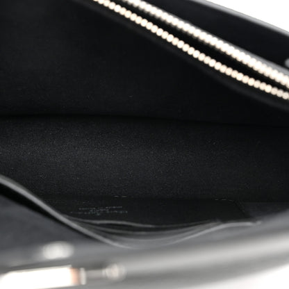 Louis Vuitton Soft Calfskin My Lockme Chain Pochette Black 5 of 9