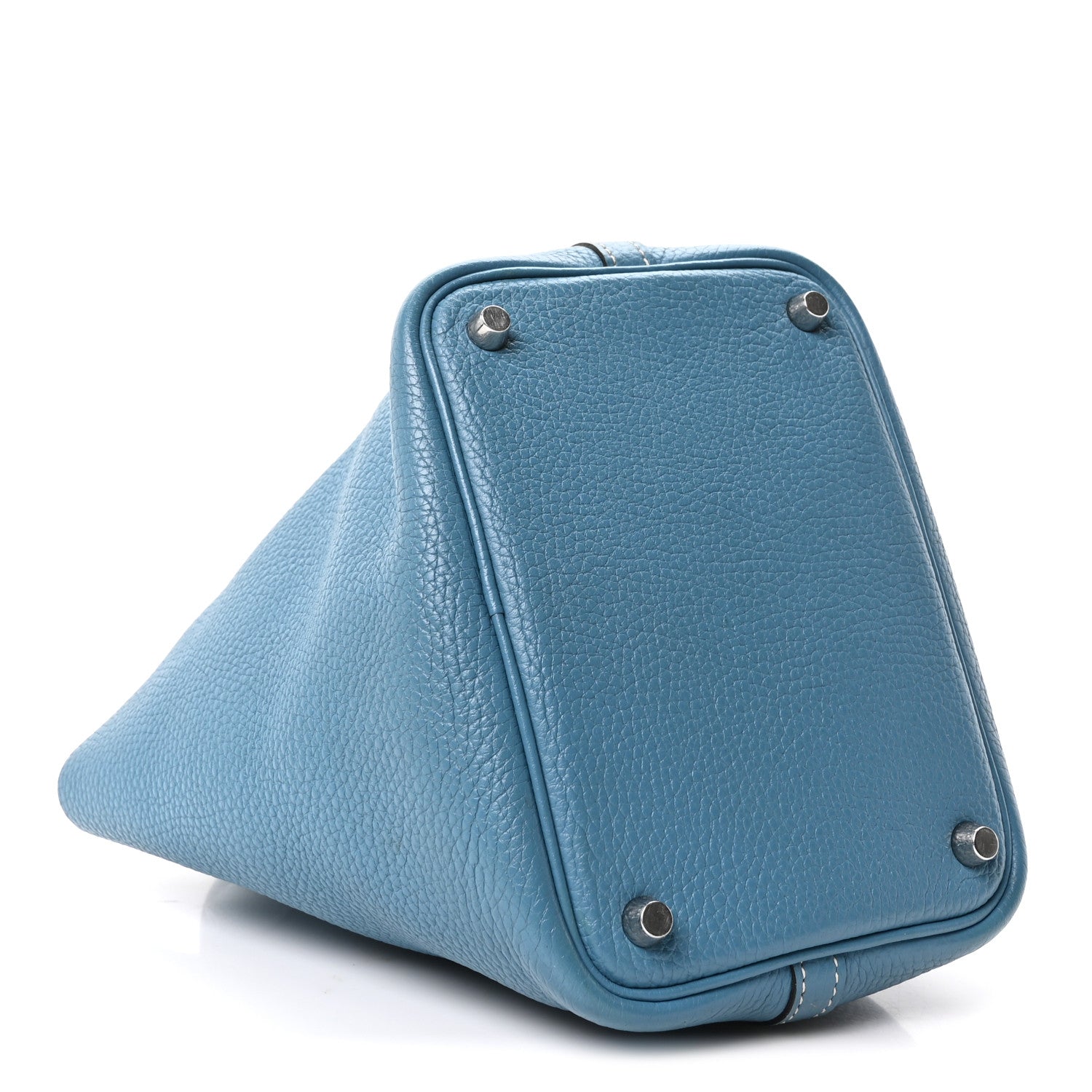 Hermes Taurillon Clemence Picotin Lock 18 PM New Blue Jean 4 of 10