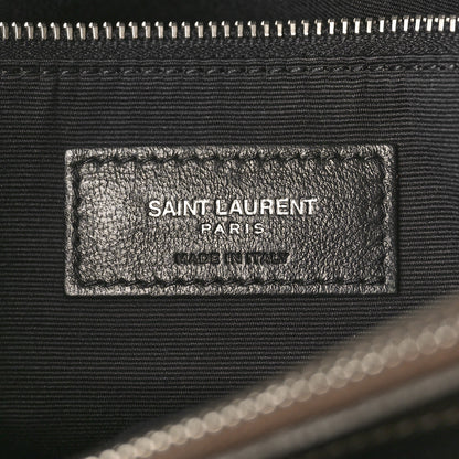 Saint Laurent Calfskin Y Quilted Monogram Medium Loulou Chain Satchel Khaki Fonce 6 of 9