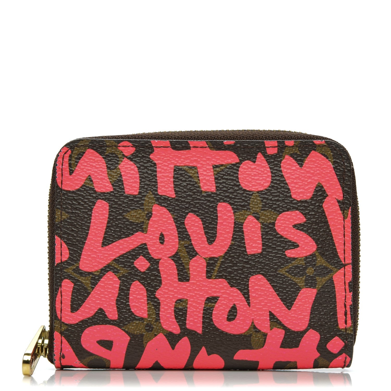 Louis Vuitton Monogram Graffiti Zippy Coin Purse Fuchsia 1 of 6