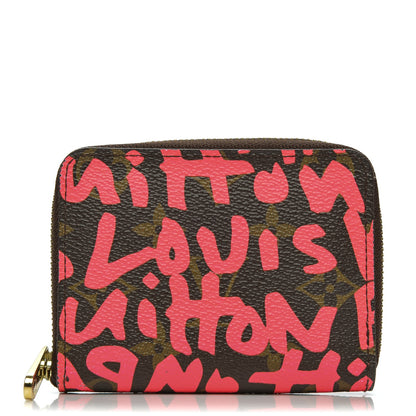 Louis Vuitton Monogram Graffiti Zippy Coin Purse Fuchsia 1 of 6