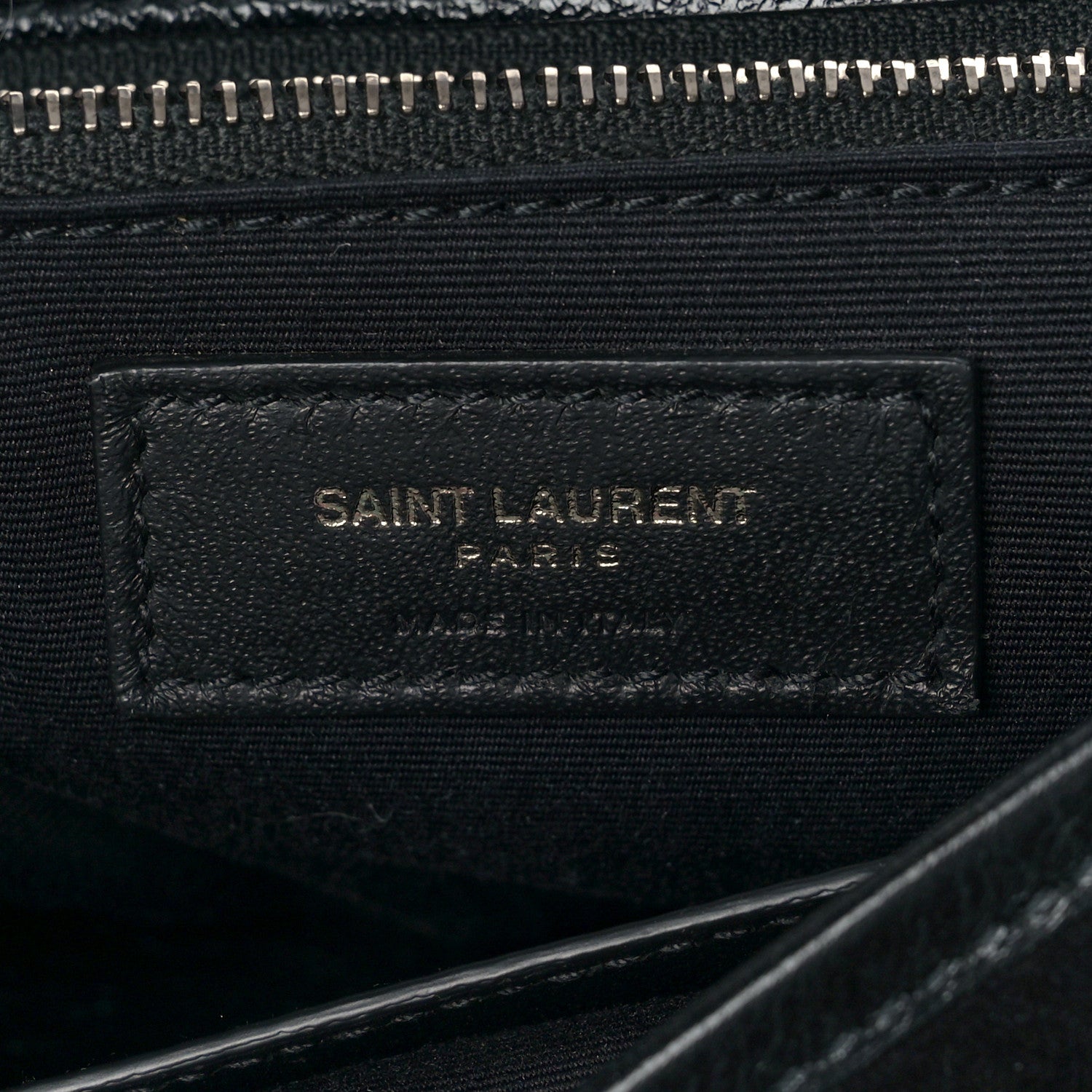 Saint Laurent Calfskin Ayers Star Patchwork Monogram Medium Niki Chain Satchel Black 6 of 8