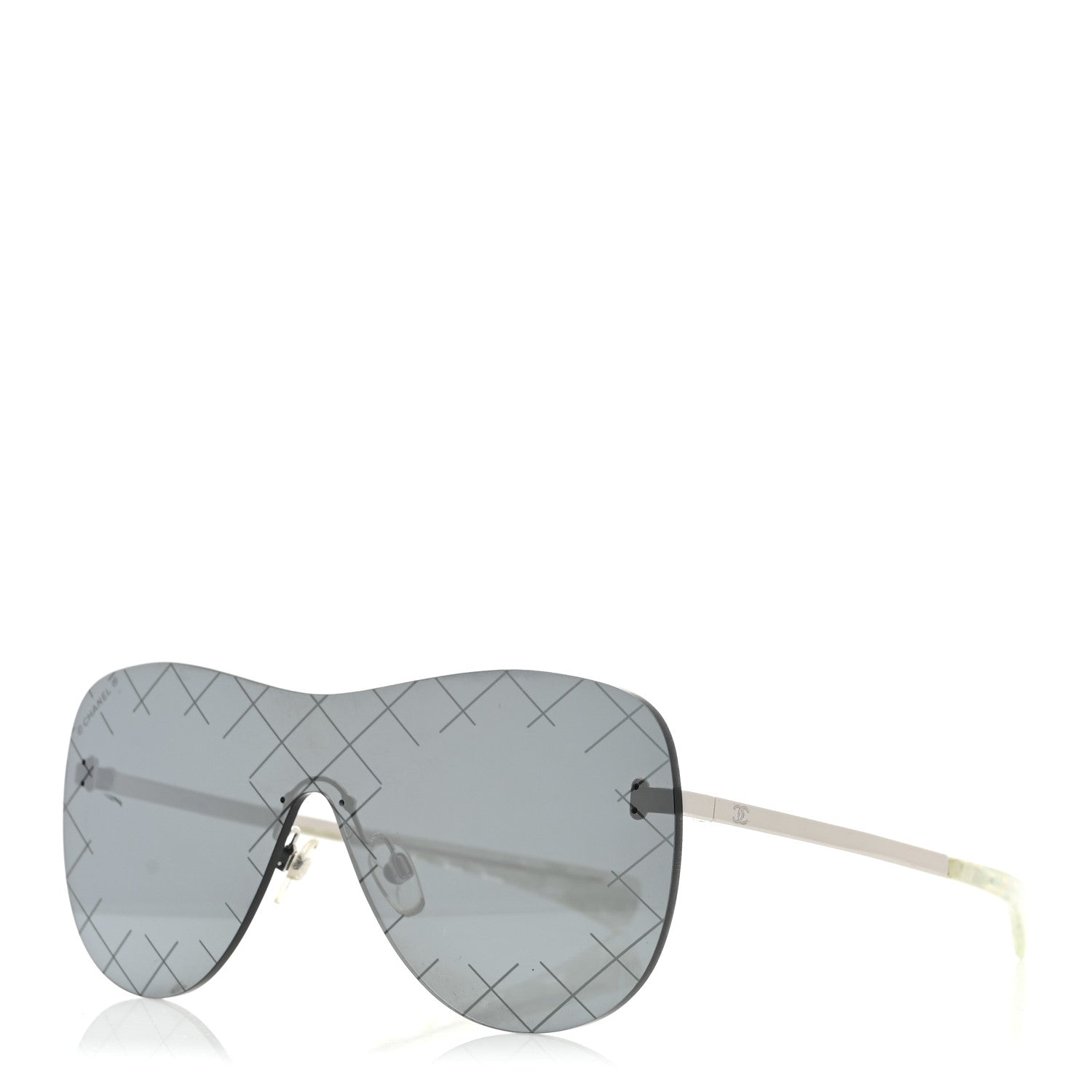 Chanel Shield Runway Sunglasses 71158 Black 1 of 8