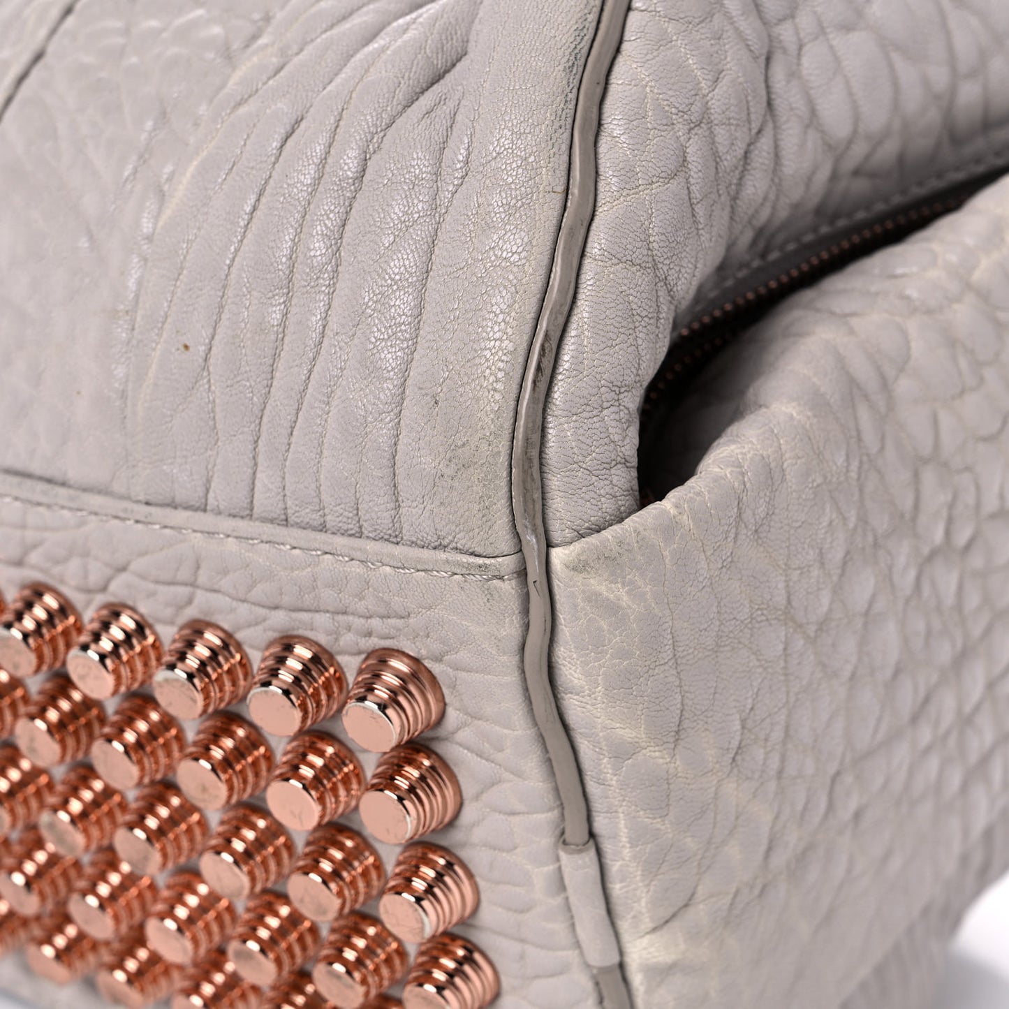 Pebbled Lambskin Rocco Lilac Rose Gold Hardware