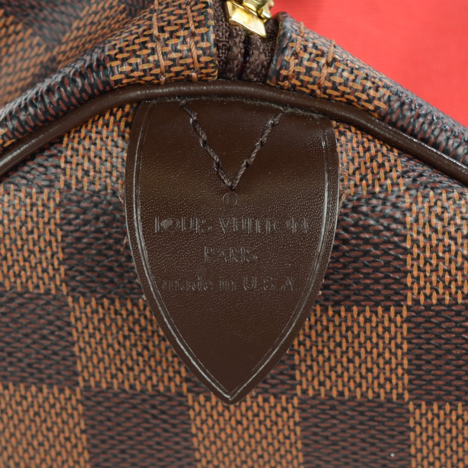 Louis Vuitton Damier Ebene Speedy 30 6 of 9
