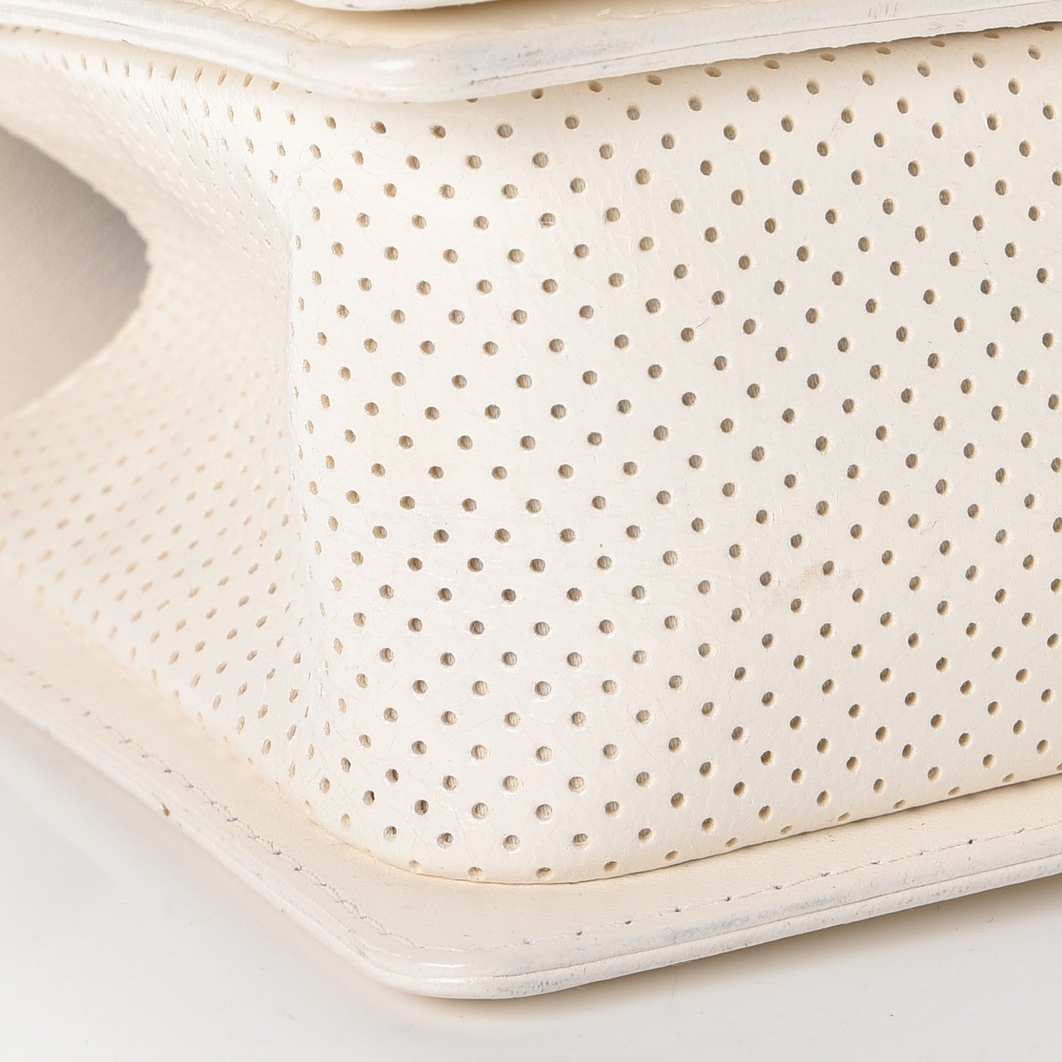 Chanel Lambskin Perforated Medium Boy Flap White 10 of 14