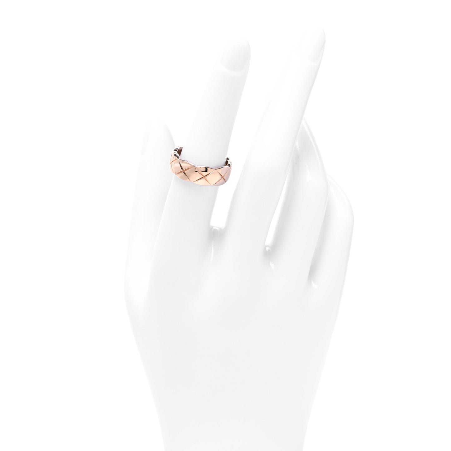 18K Beige Gold Small Coco Crush Ring 53 6.5