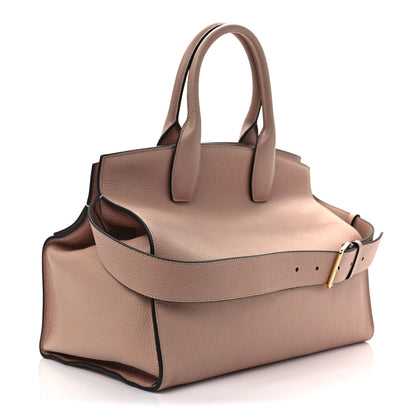 Salvatore Ferragamo Hammered Calfskin Medium Studio Top Handle Bag Ameretti 3 of 11