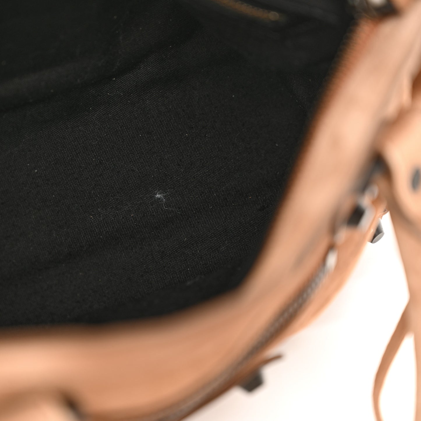 Suede Calfskin Classic Hardware Small Le City Camel