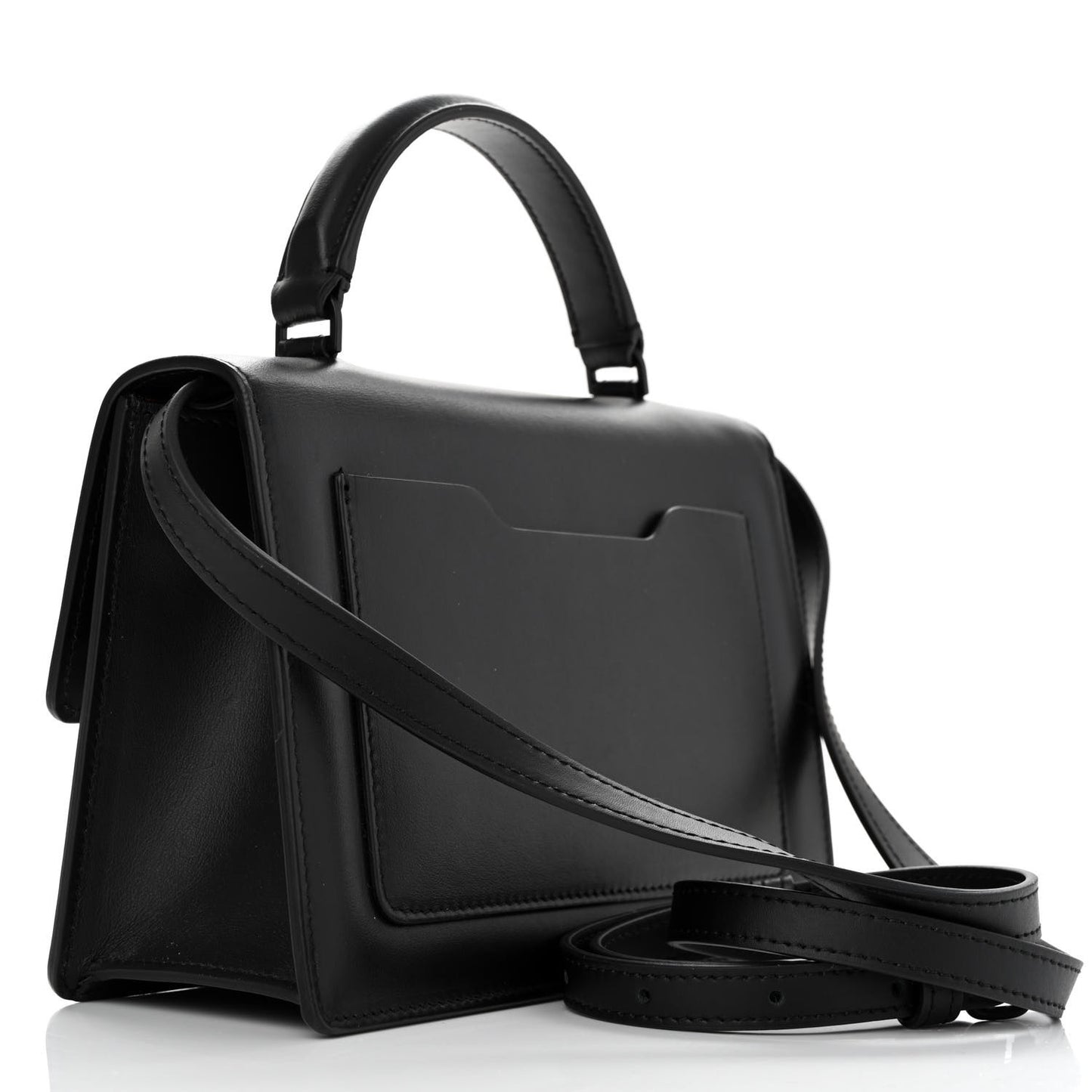 Calfskin Jitney 1.4 Shoulder Bag Black