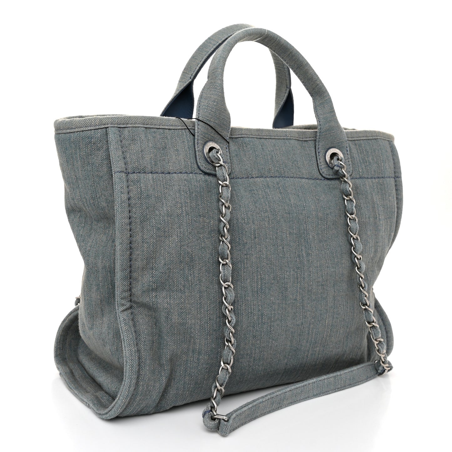 Denim Small Deauville Tote Light Blue