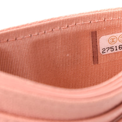Chanel Caviar Quilted Boy Card Holder Light Pink 8 of 9