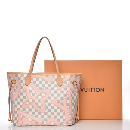 Louis Vuitton Damier Azur Tahitienne Neverfull MM 10 of 10