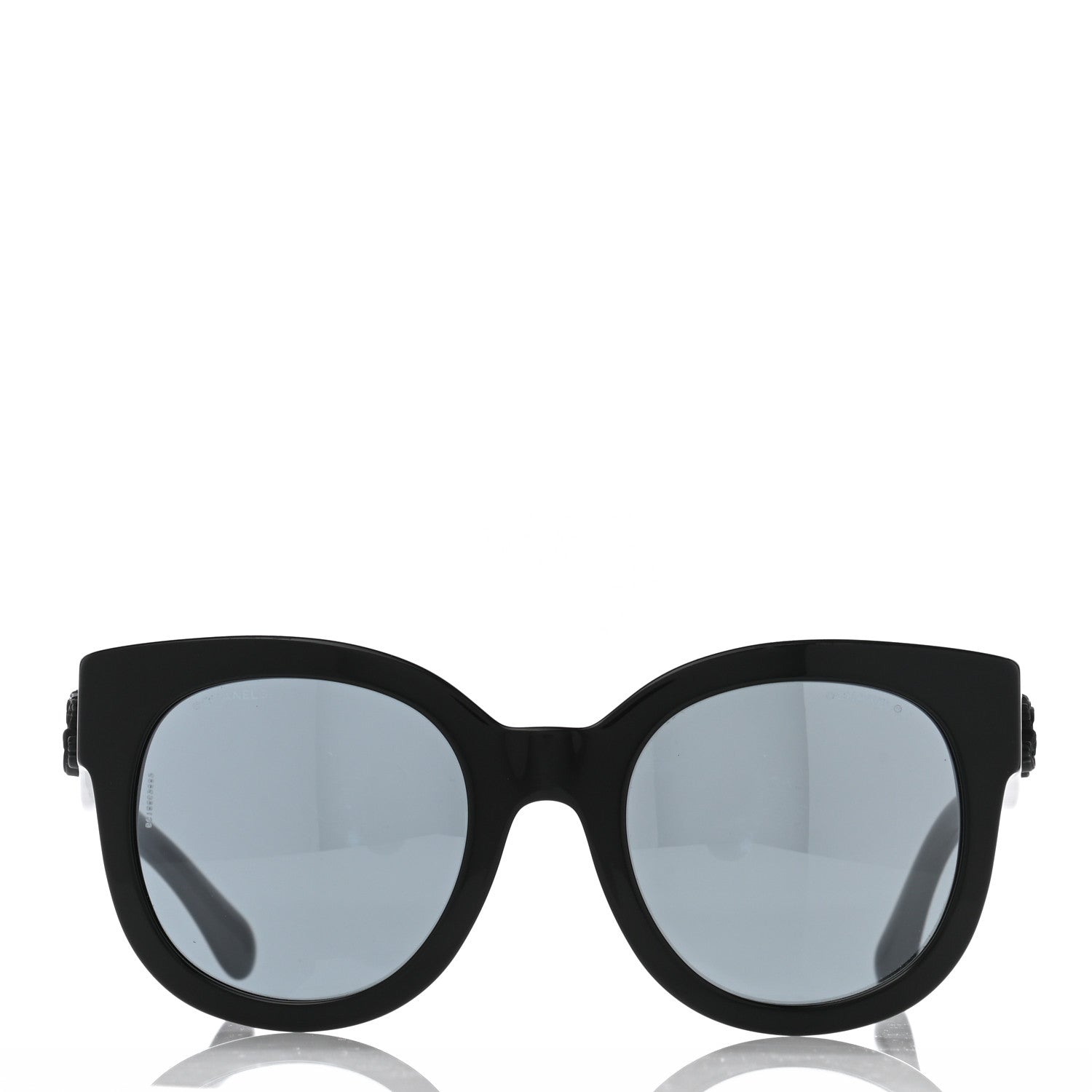 Chanel Acetate Butterfly Signature CC Sunglasses 5358 Black 2 of 8