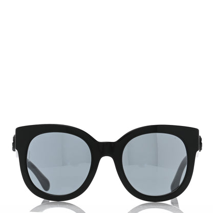 Chanel Acetate Butterfly Signature CC Sunglasses 5358 Black 2 of 8