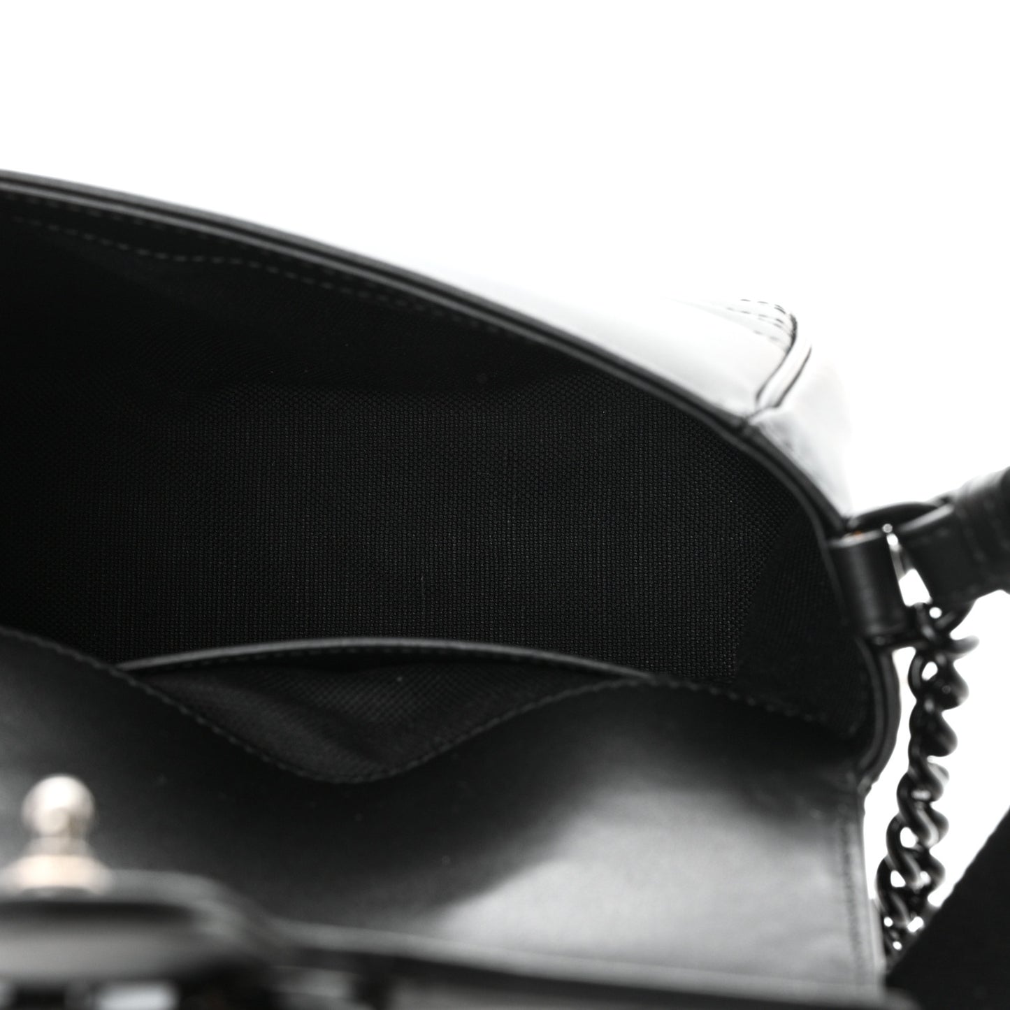 Calfskin Matelasse Monochrome Mini GG Marmont Crossbody Shoulder Bag Black