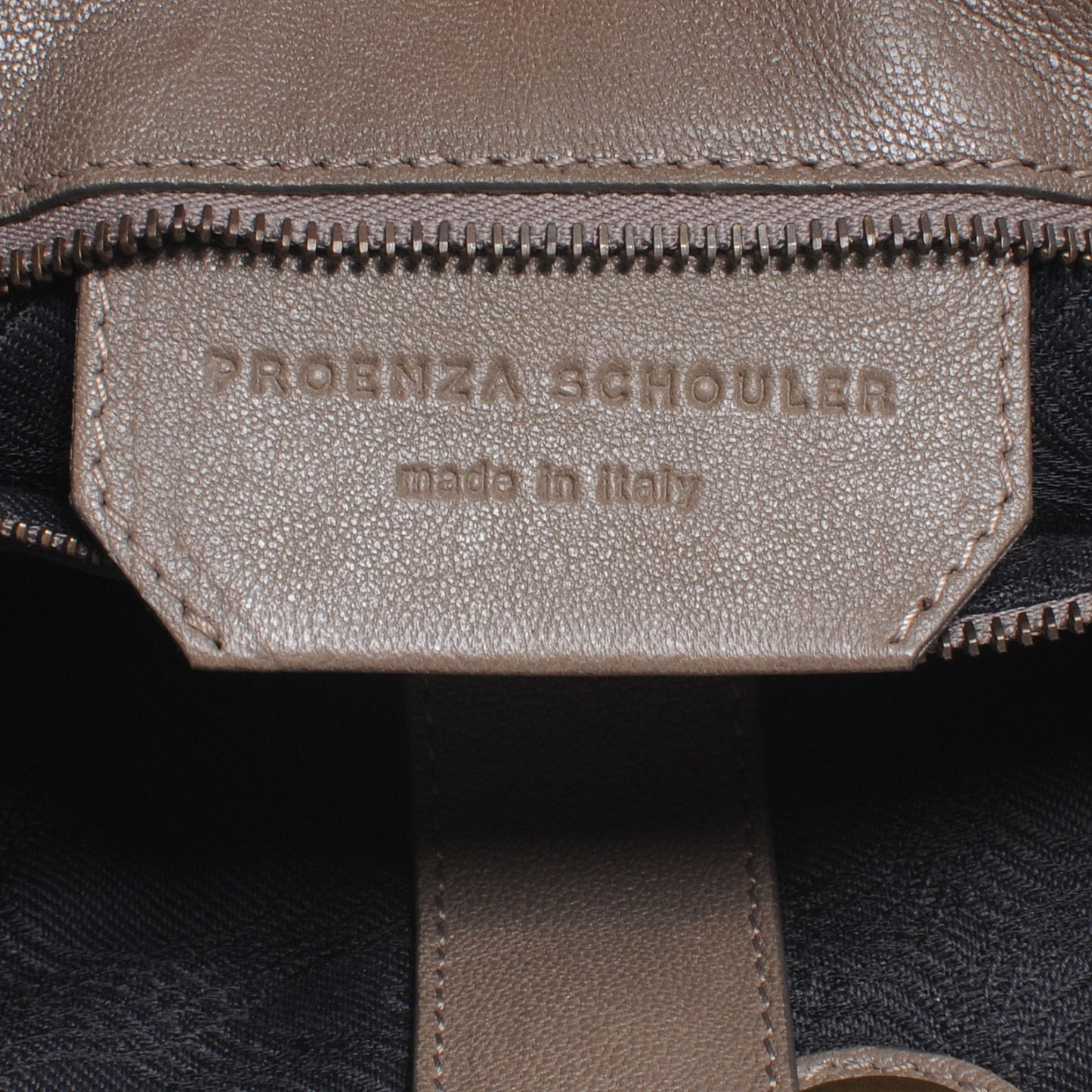 Lambskin PS1 Large Satchel Smoke