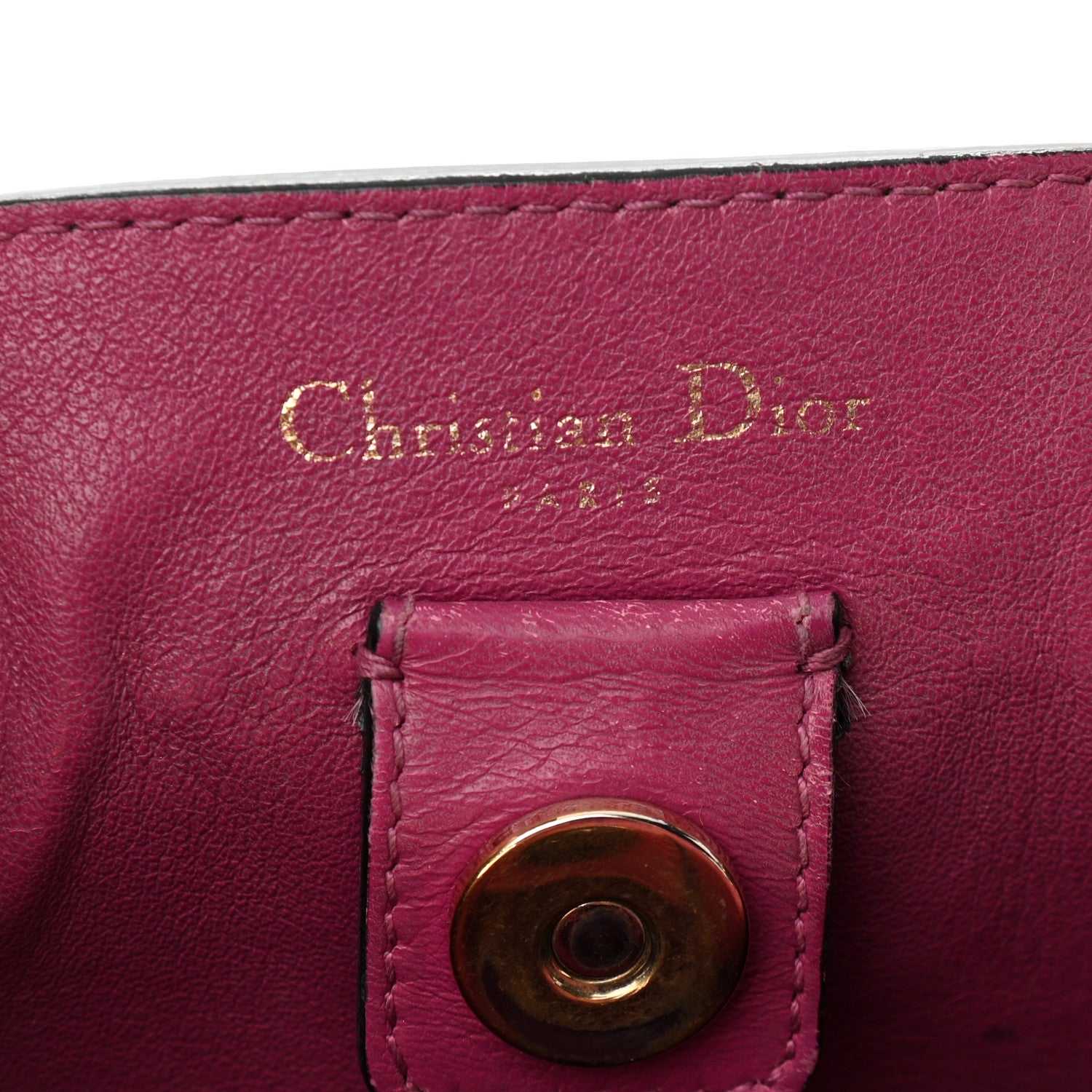 Christian Dior Bullcalf Medium Diorissimo Tote Black Rose Indien 6 of 9
