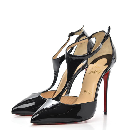 Christian Louboutin Patent J String 120 Pumps 36.5 Black 3 of 7