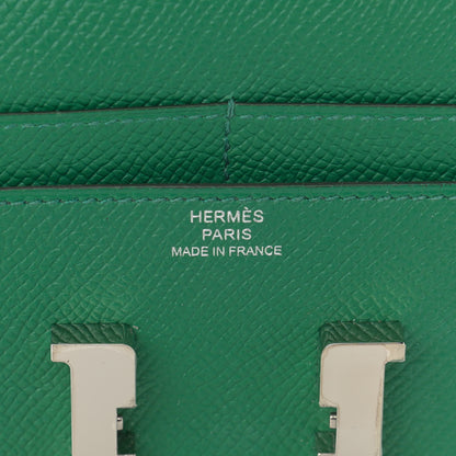 Hermes Epsom Constance Compact Passant Wallet Vert Vertigo 10 of 16