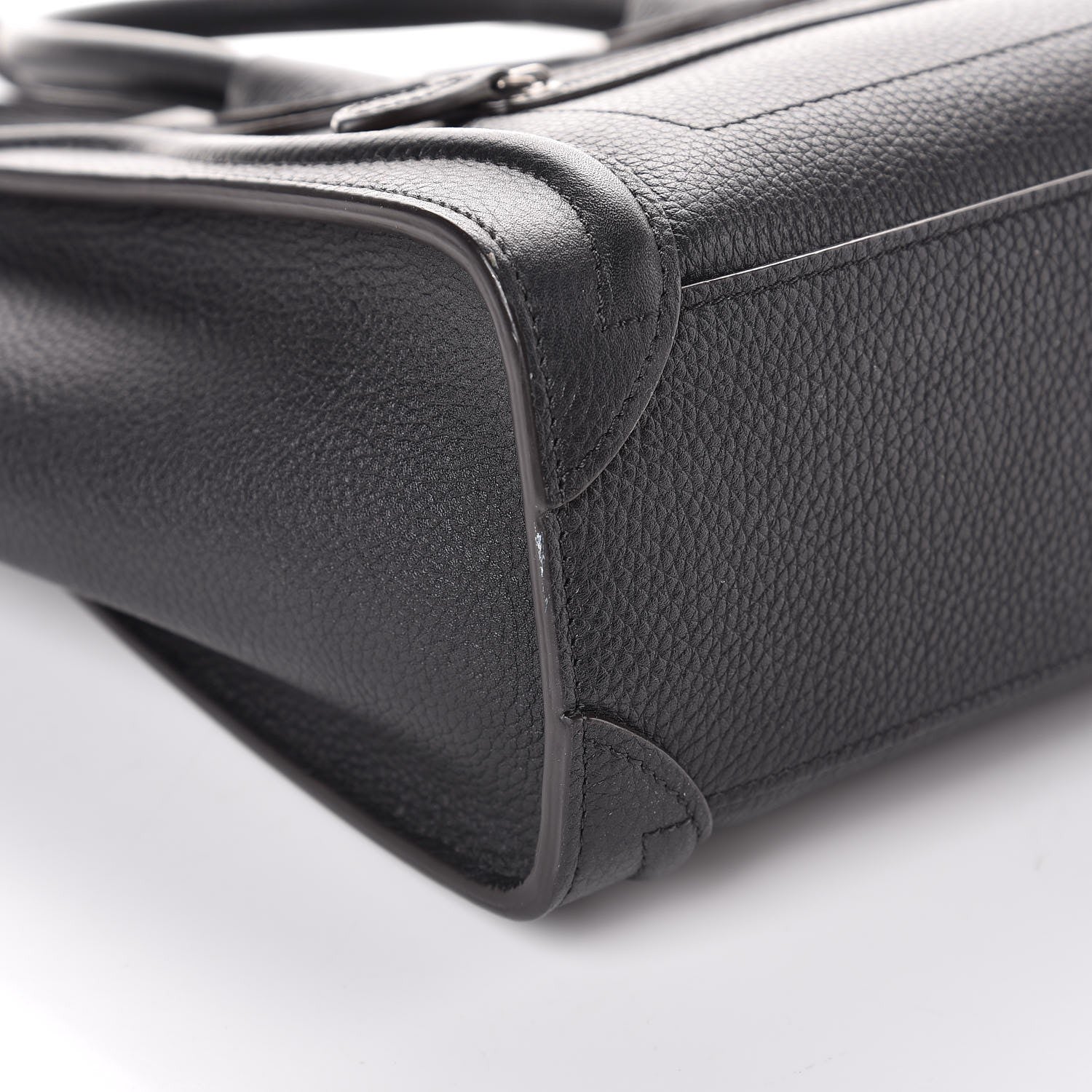 Celine Drummed Calfskin Nano Luggage Black 11 of 11