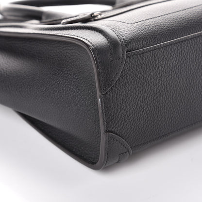 Celine Drummed Calfskin Nano Luggage Black 11 of 11