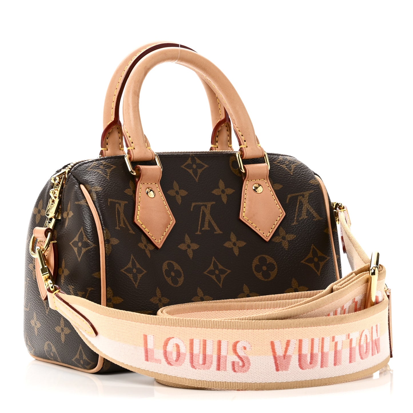 Monogram Speedy Bandouliere 20 Pink Orange