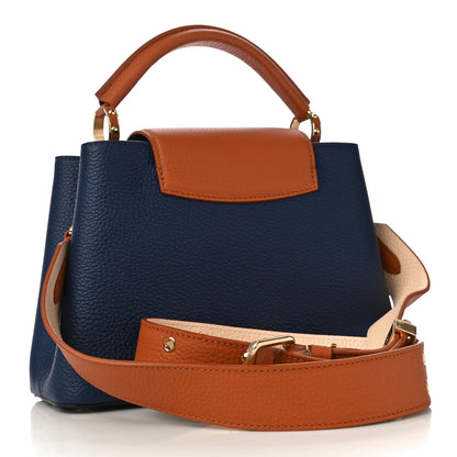 Louis Vuitton Taurillon Capucines BB Bleu de France Blue 3 of 9