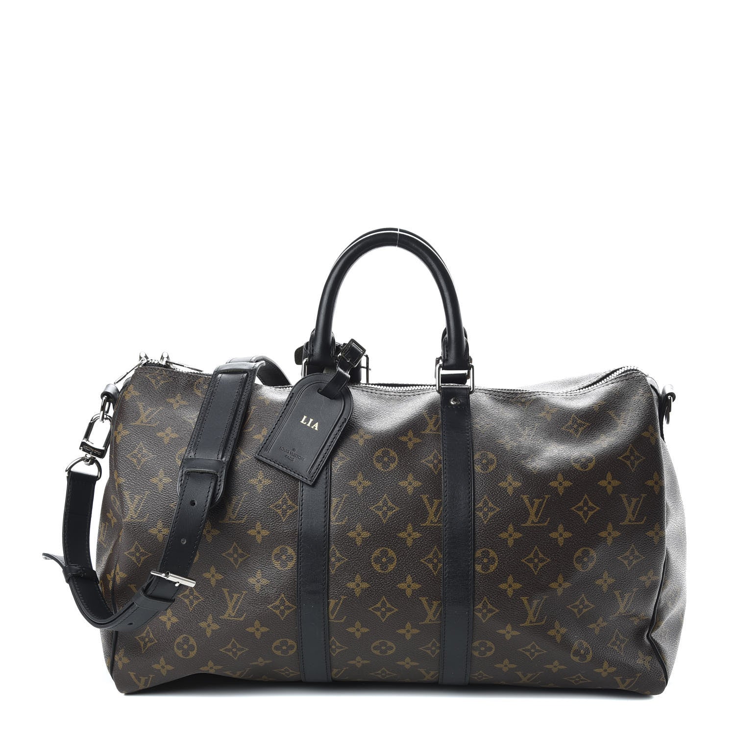 Louis Vuitton Monogram Macassar Keepall Bandouliere 45 1 of 11