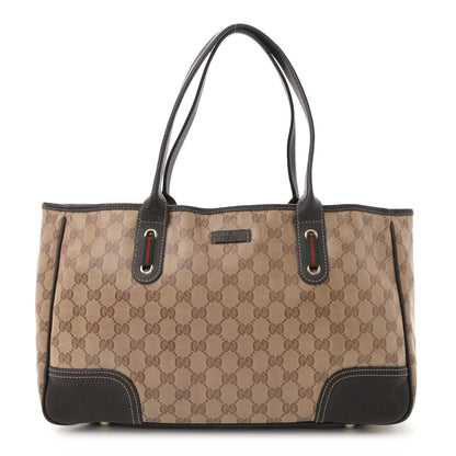 Gucci Crystal Monogram Medium Princy Tote Dark Brown 1 of 14