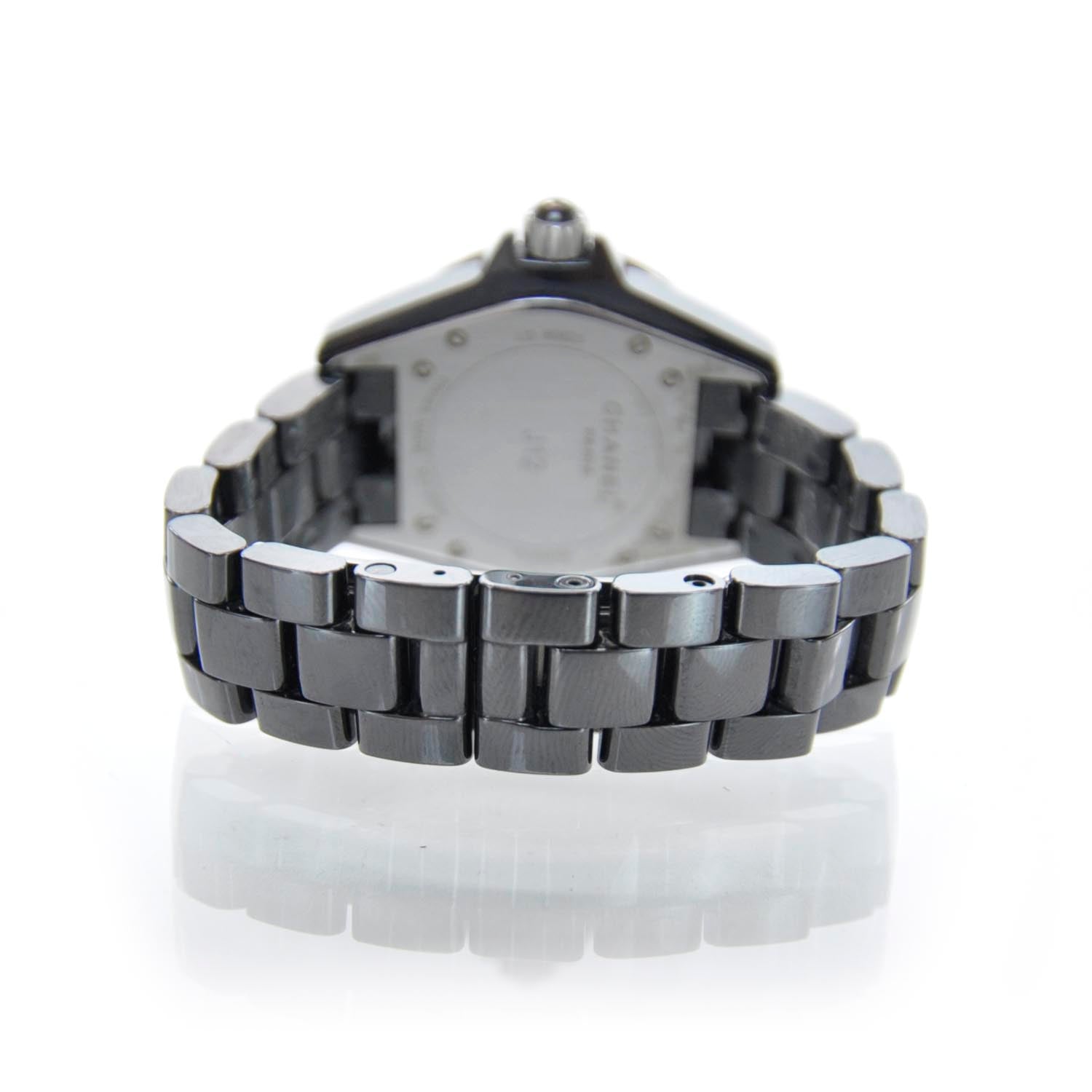 Chanel Stainless Steel Ceramic Ruby 33mm J12 Quartz Watch Black 4 of 8