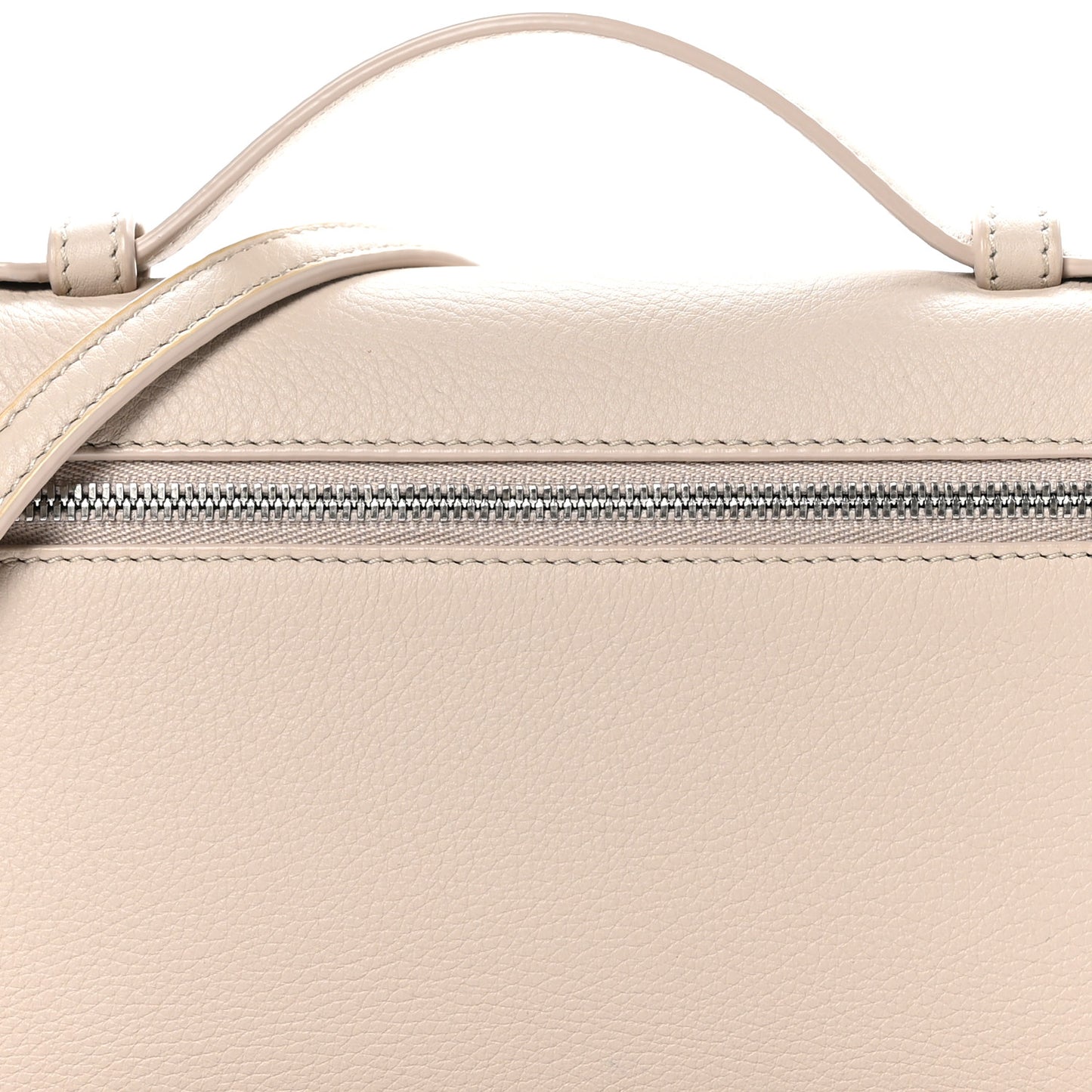 Grained Calfskin L19 Extra Pocket Pouch Light Travertine
