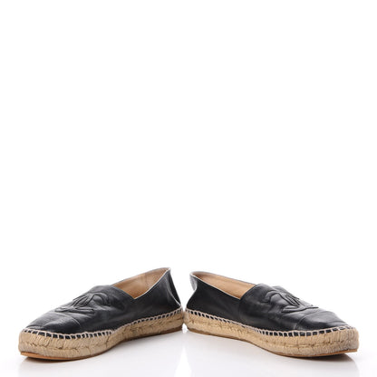 Chanel Lambskin CC Espadrilles 39 Black 6 of 25