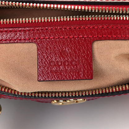 Gucci GG Supreme Monogram Flora Web Medium Ophidia Boston Red 6 of 11