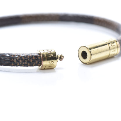 Louis Vuitton Damier Ebene Keep It Bracelet 19 4 of 6