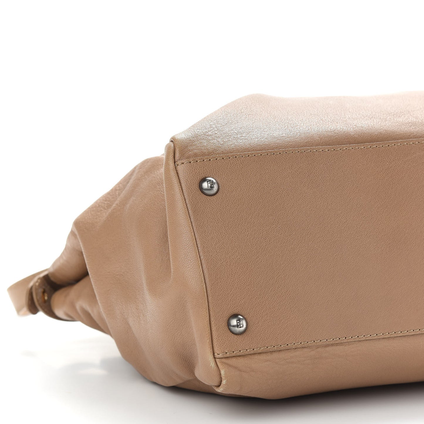 Goatskin Watersnake Large Peekaboo Iconic Satchel Taupe Phard