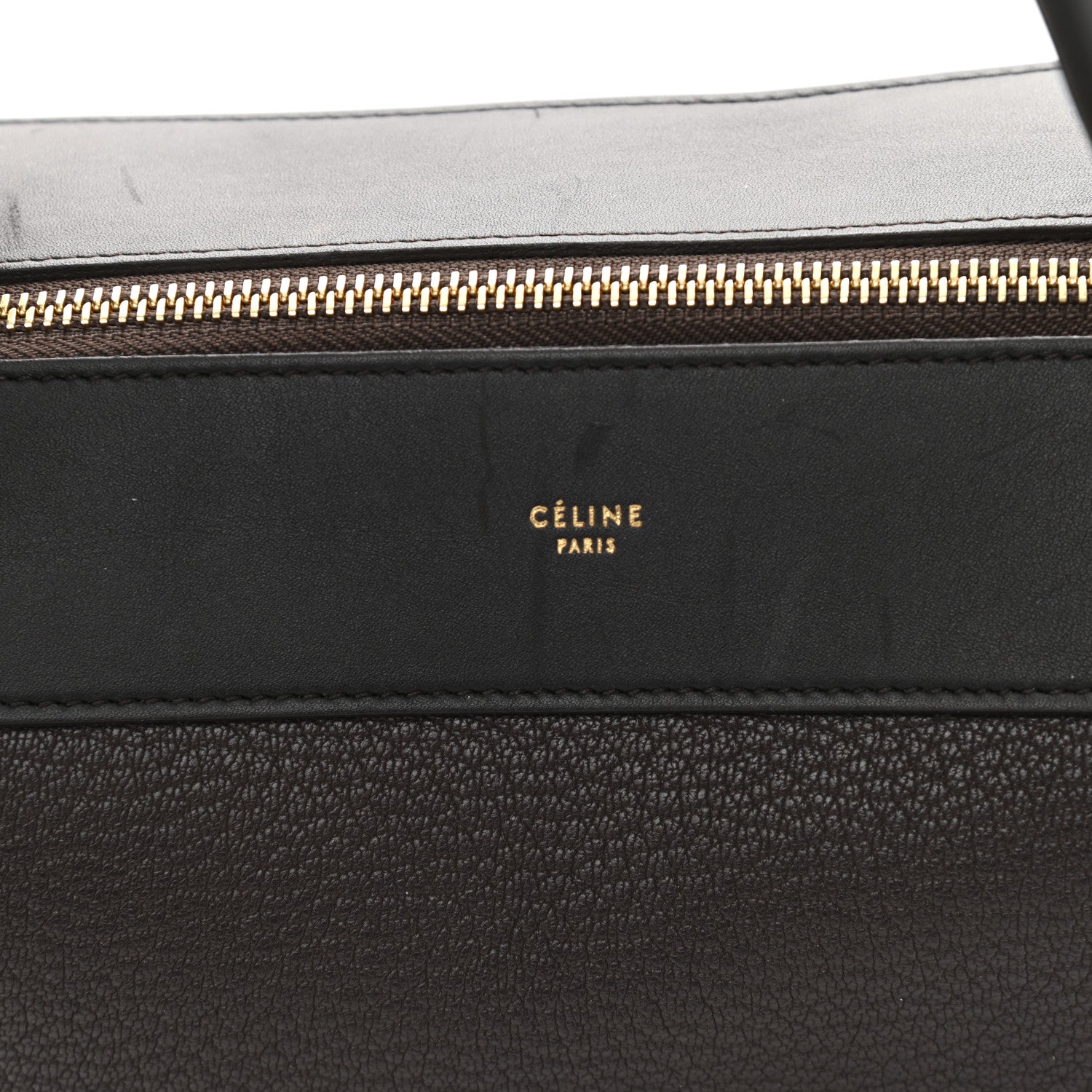 Celine Goatskin Smooth Calfskin Medium Ring Bag Dark Taupe 10 of 11