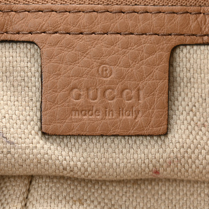 Gucci Pebbled Calfskin Medium Soho Chain Shoulder Bag Rose Beige 6 of 16