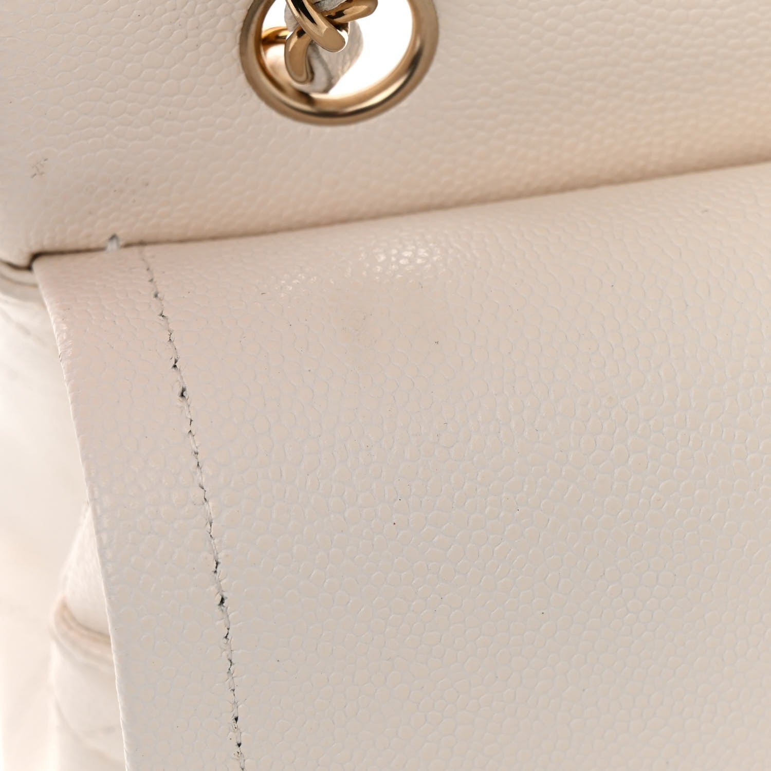 Chanel Caviar Quilted Small Double Flap White 11 of 15