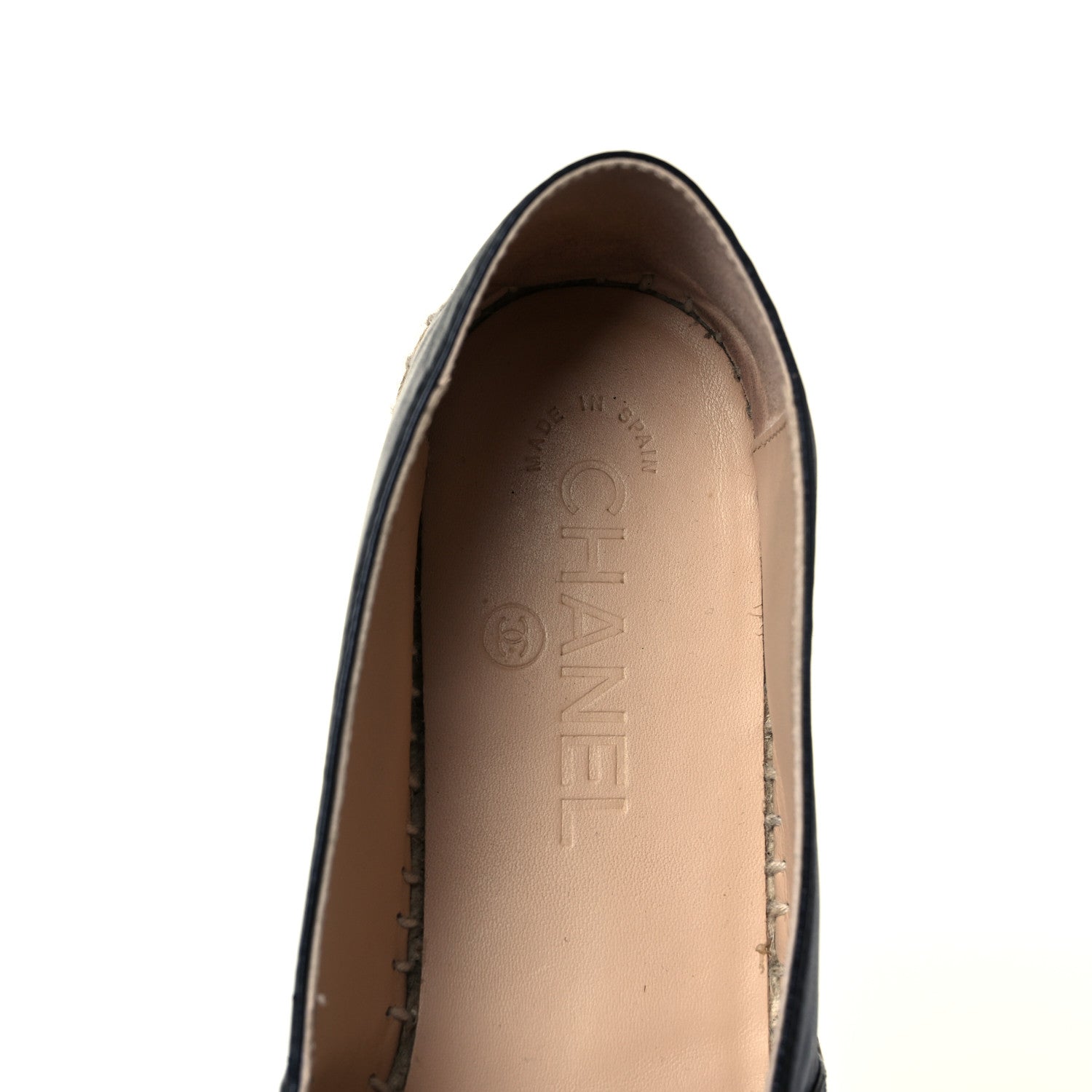 Chanel Lambskin CC Espadrilles 38 Black 7 of 9