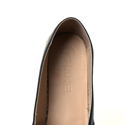 Chanel Lambskin CC Espadrilles 38 Black 7 of 9