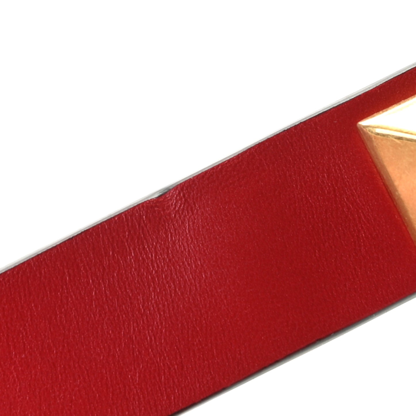 Nappa Mini Roman Stud The Handle Bag Rouge Pur