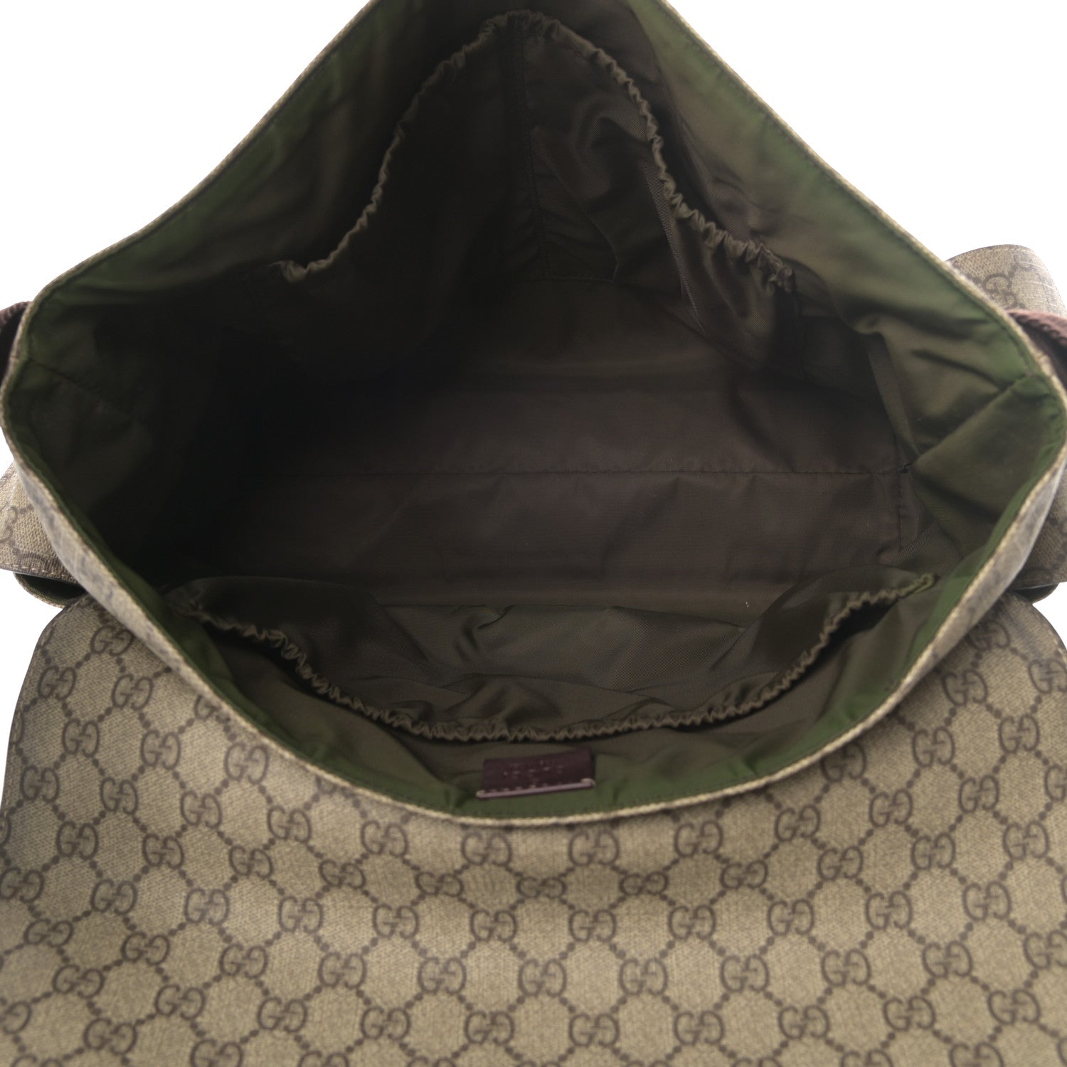 Gucci GG Plus Monogram Messenger Diaper Bag Dark Brown 6 of 16