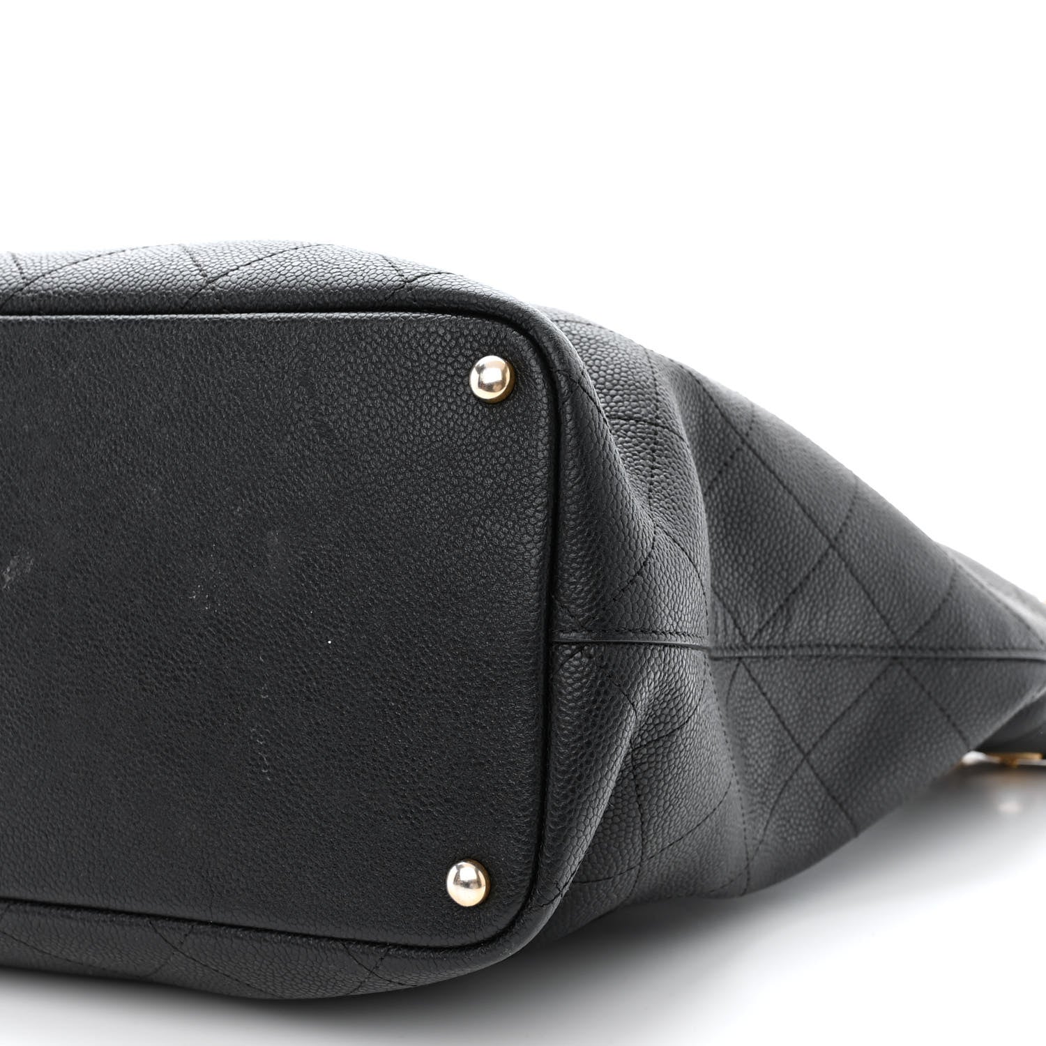 Chanel Caviar Quilted Grommet Embellished Piercing Chic Tote Bag Black 10 of 11