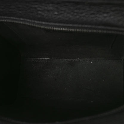 Celine Drummed Calfskin Nano Luggage Black 5 of 8