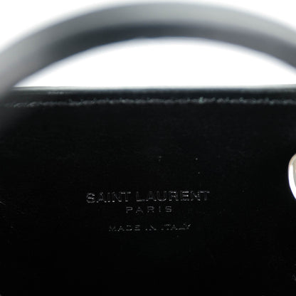 Saint Laurent Calfskin Crocodile Embossed Nano Sac De Jour Black 7 of 7
